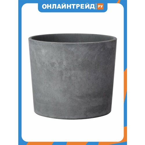 фото Кашпо композит кедр бетон, №3 кашпо, d- 18 см, 2,7л.
