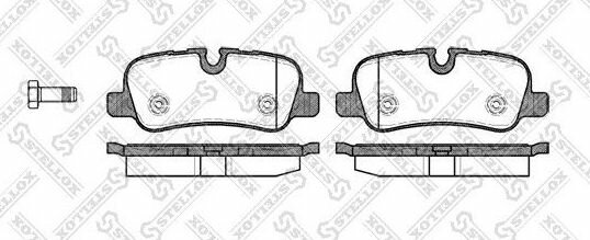 1170 000-SX Колодки тормозные LAND ROVER DISCOVERY/RANGE ROVER/RANGE ROVER SPORT 05- задн.