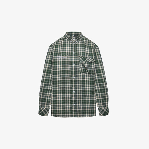 фото Рубашка called a garment human flannel shirt, размер l, темно-зеленый