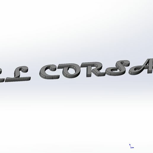 Opel Corsa Задний шильдик багажника CORSA OPEL 1.4
