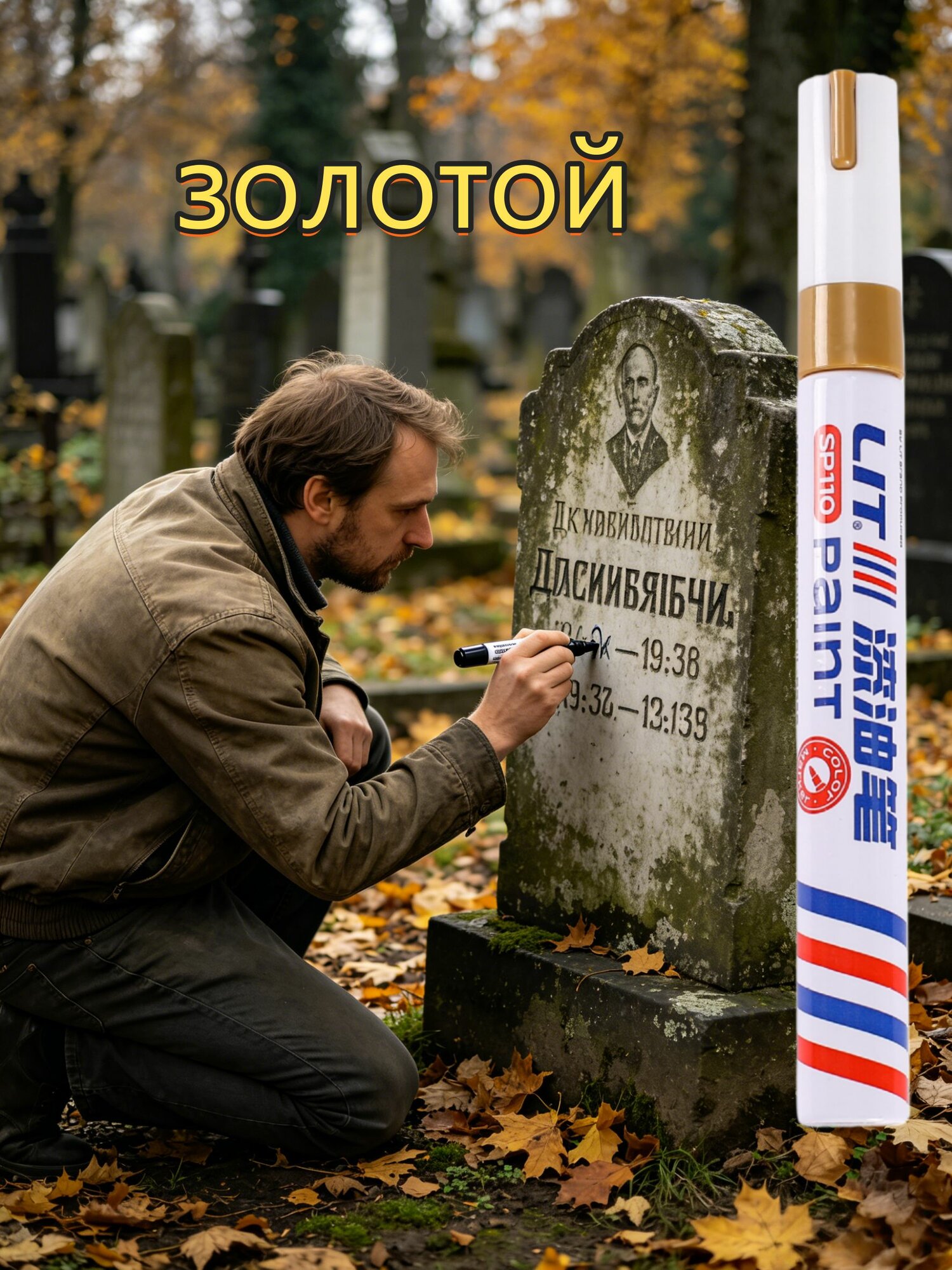 Маркер Масляный, толщина: 2.5 мм, 1 шт. для каллиграфии