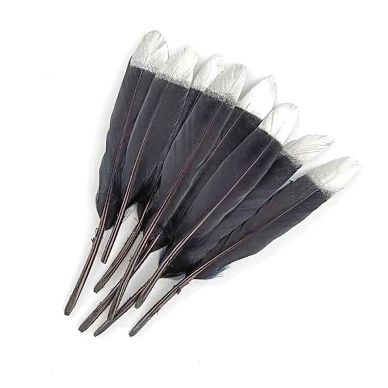 Перья гусиные 20 шт, 10-15см, цвет 10-15cm