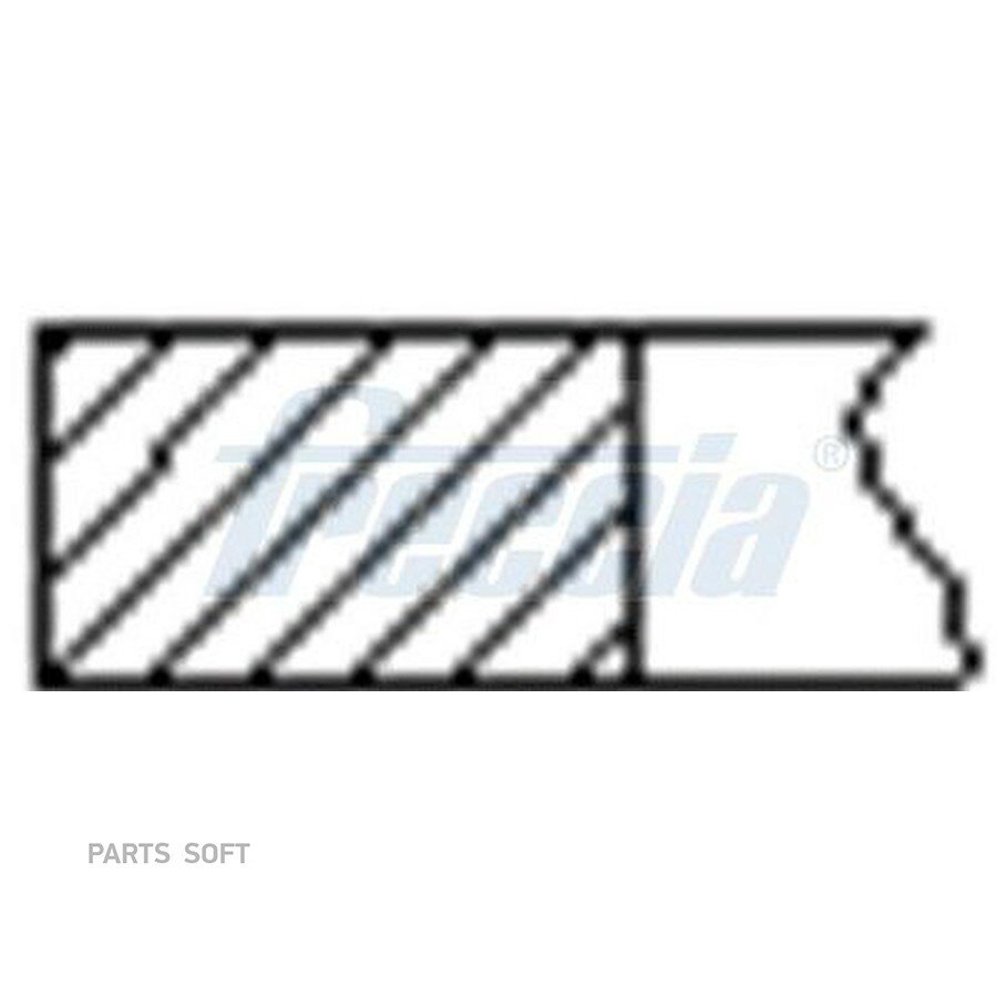 FR10-502400 Комплект поршневых колец на 1 цилиндр VW STD d83 FRECCIA FR10502400