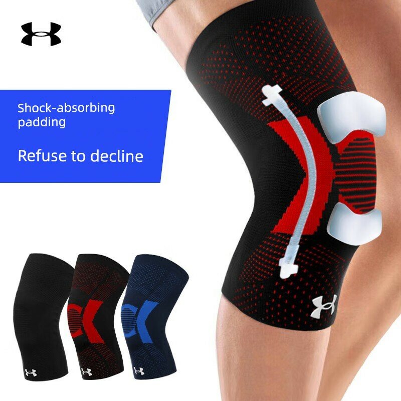 Under Armour Красный спортивный брекет для колена - M размер для 55-65 кг (110-130 фунтов), бег, баскетбол, тренировки