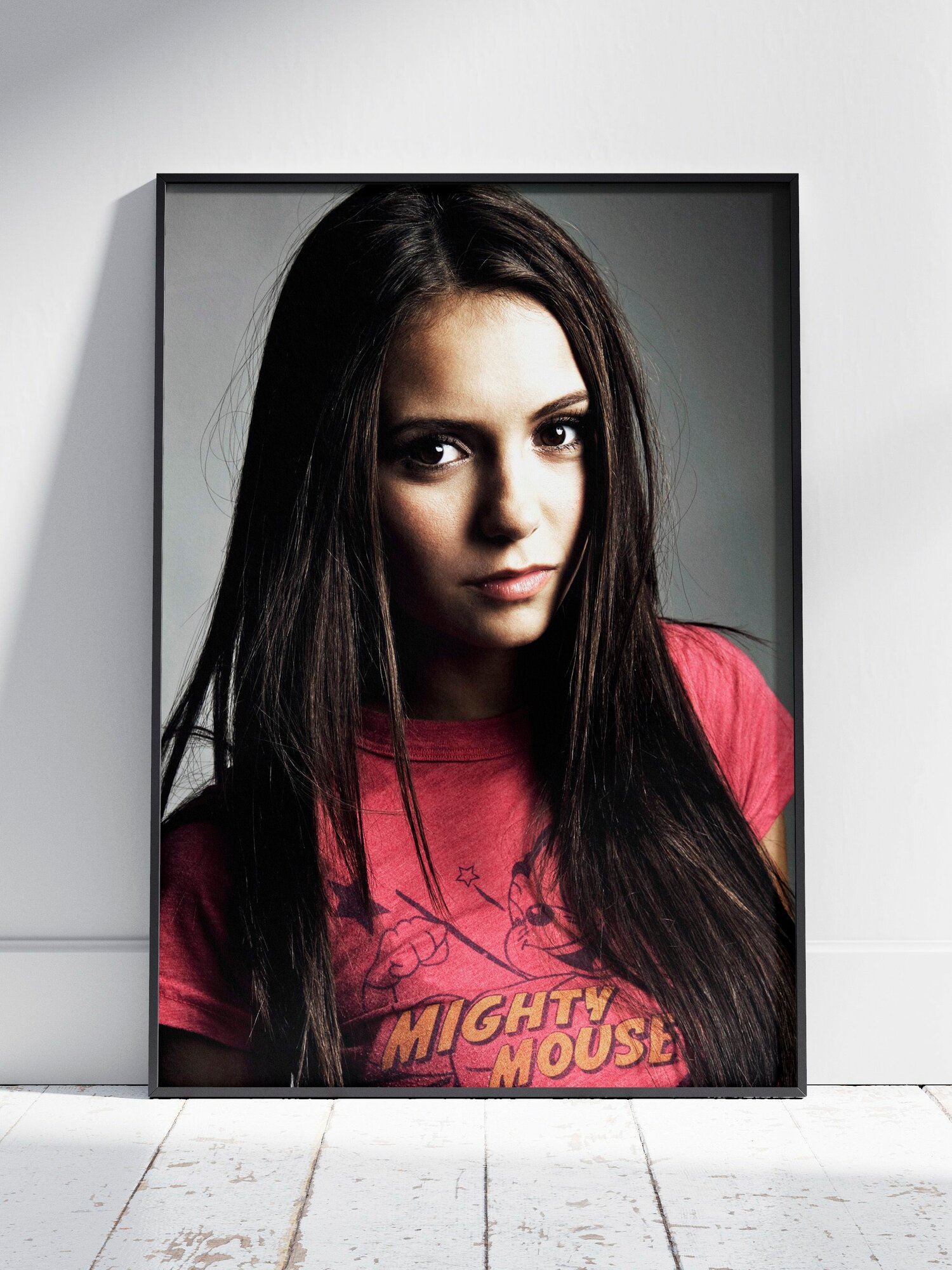 Плакат на стену для интерьера Нина Добрев (Nina Dobrev 28) - Постер по актеру фильма, кино, сериала формата A4 (21x30 см)