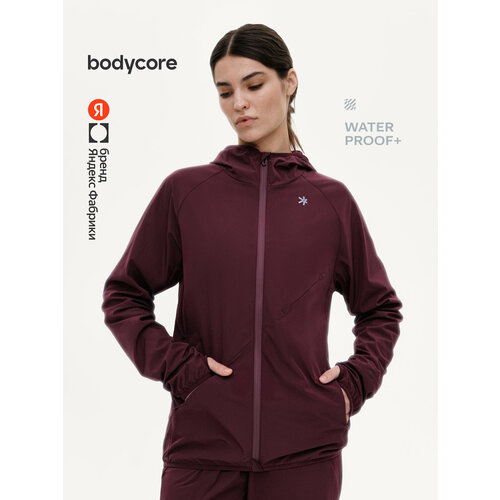 фото Куртка спортивная bodycore из быстросохнущей и водоотталкивающей ткани, размер s, бордовый