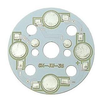 Радиатор для светодиодов 4x1W 1 color d38