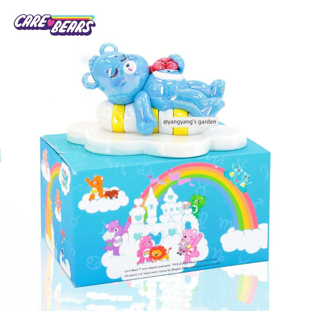 CareBears Ночной Медведь Зодиакальный Сюрприз Бокс Коллекционная Фигурка - Рак, Милый Ручной Декор для Комнаты или