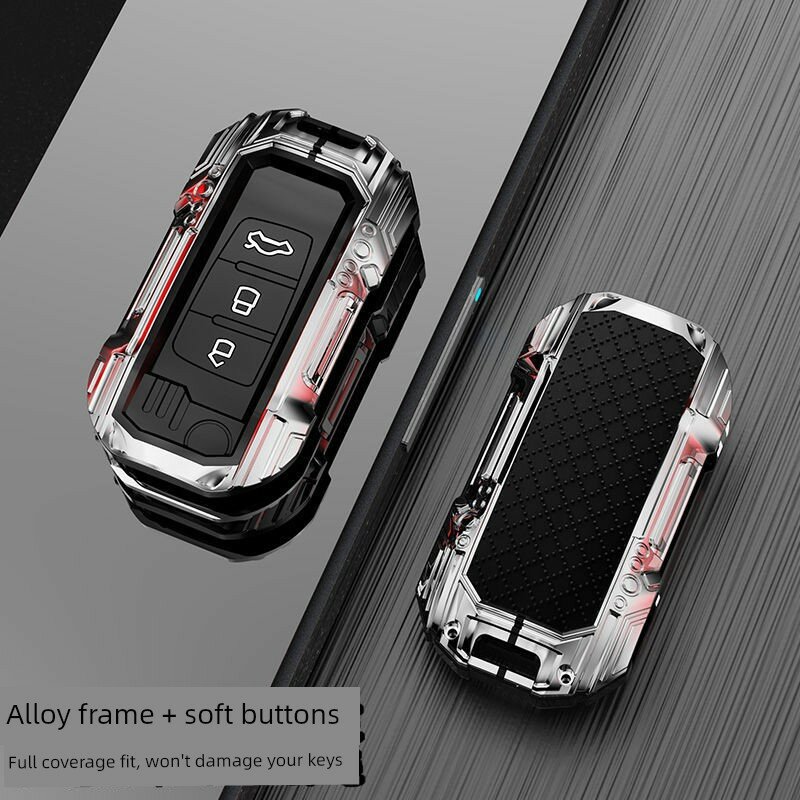 Серебристый металлический чехол для ключей для Geely Emgrand X3, Emgrand и Jin Gang Panda X1, 1 шт