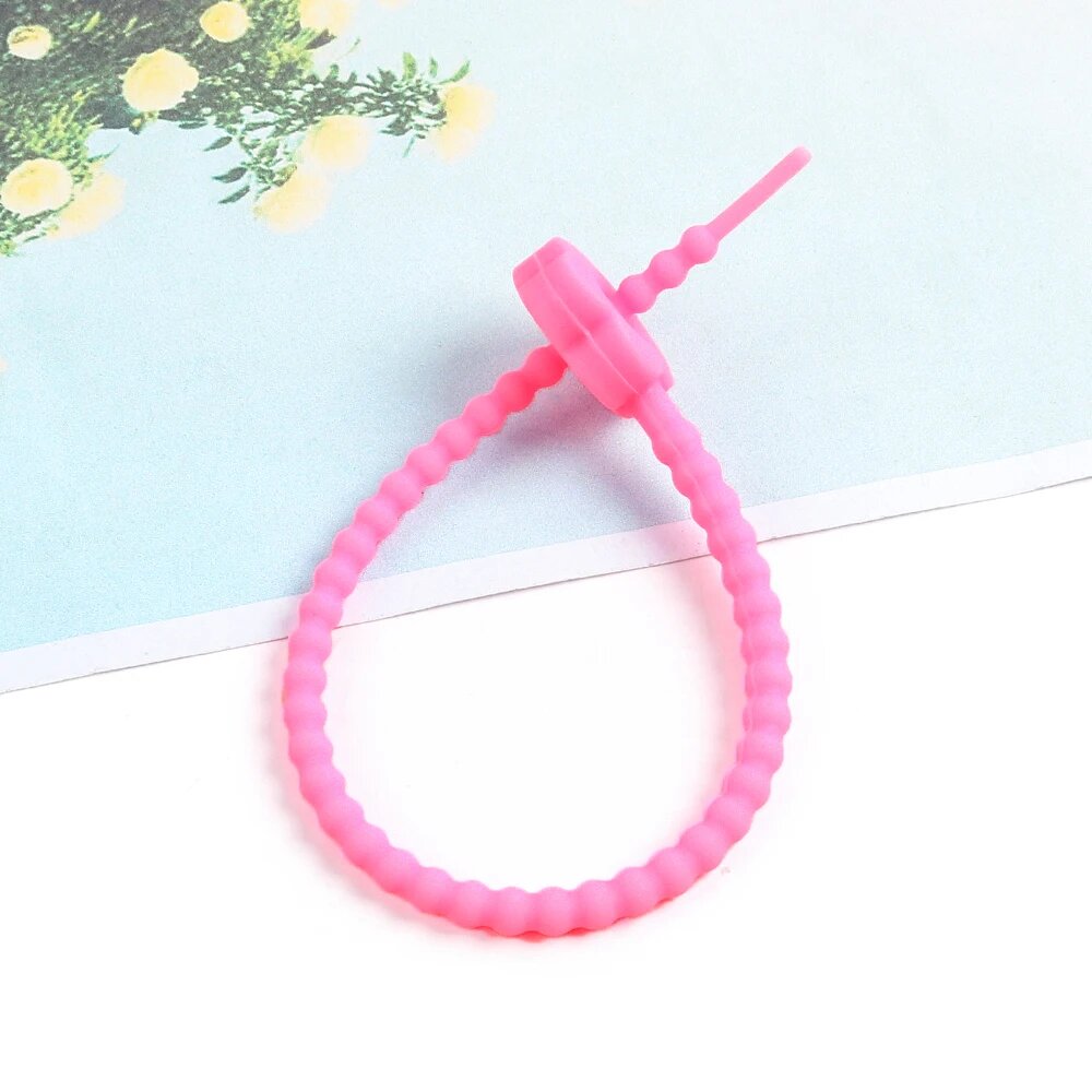 Силиконовые цветочные кабельные стяжки Diy 18