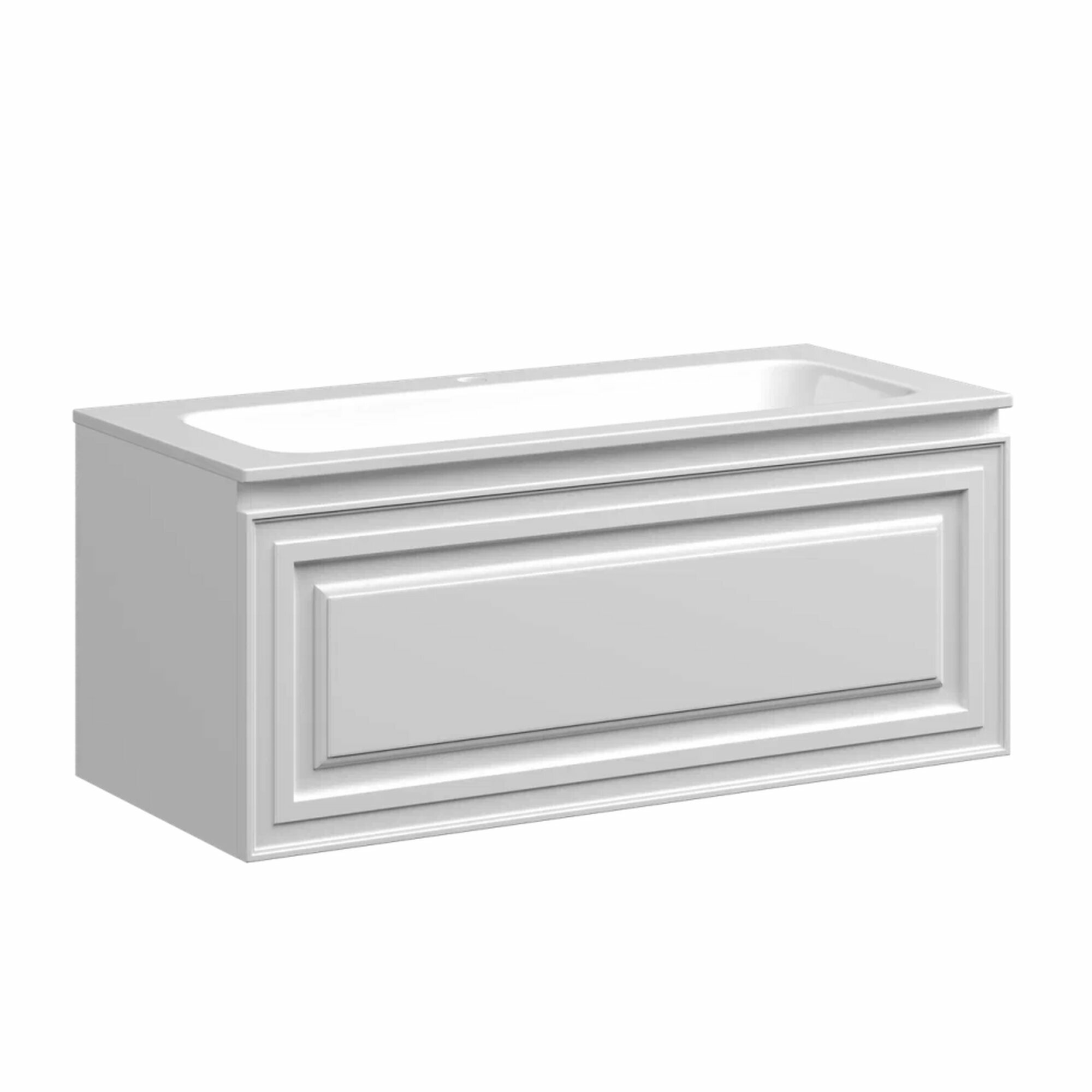 Тумба подвесная SANCOS Very 995х445х406, c одним ящиком оснащенным доводчиками, Bianco , арт. VR100W