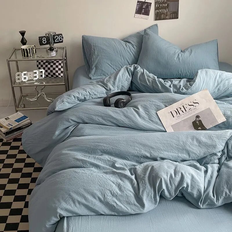 Пододеяльник Хлопок, Полуторный, 150x200, Сірий, Cotton, Polyester