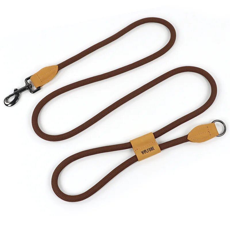 HENSHINE DOG GEAR Большой поводок для собак 1,8 м GAT chocolate