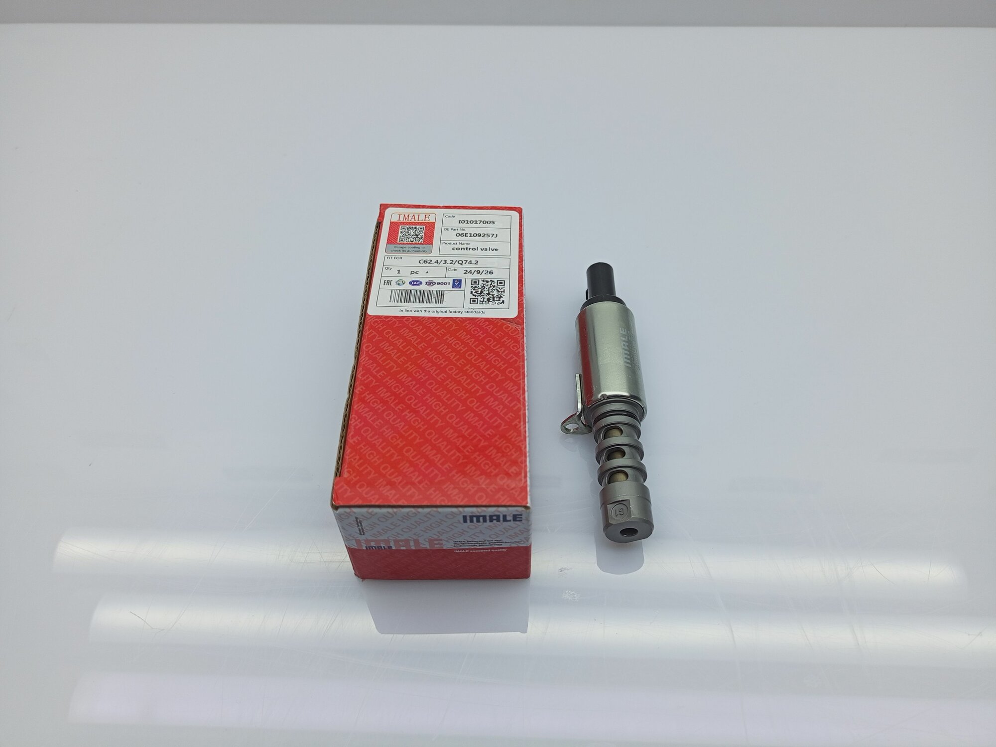 Новый электромагнитный клапан изменения фаз ГРМ VW VAG 2.4 3.2 4.2 FSI BAR IMALE/IMLENG I01017005 06E109257J
