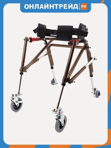 Изображение товара Опоры-ходунки Barry Ltd 10185 детские на колесах с ремнями, высота 47-64 см