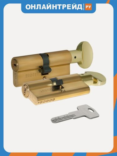 Изображение товара Цилиндровый механизм с вертушкой Kale Kilit 164 BM/90 (40+10+40) mm латунь 5 кл.
