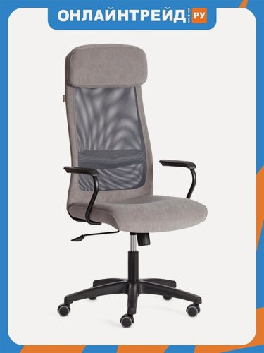 Изображение товара Кресло офисное Tetchair PROFIT (мп) флок/ткань, серый, 29/W-12