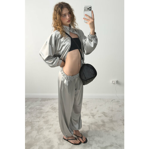 фото Брюки befree, размер m/170, серебро