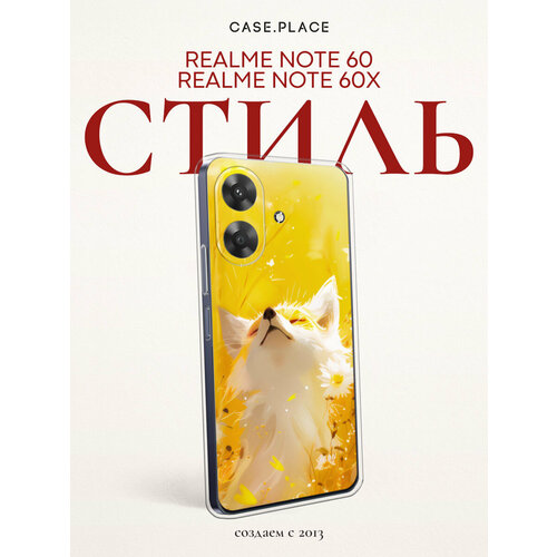 фото Чехол на realme note 60 / реалми нот 60 с принтом лиса в поле bright case