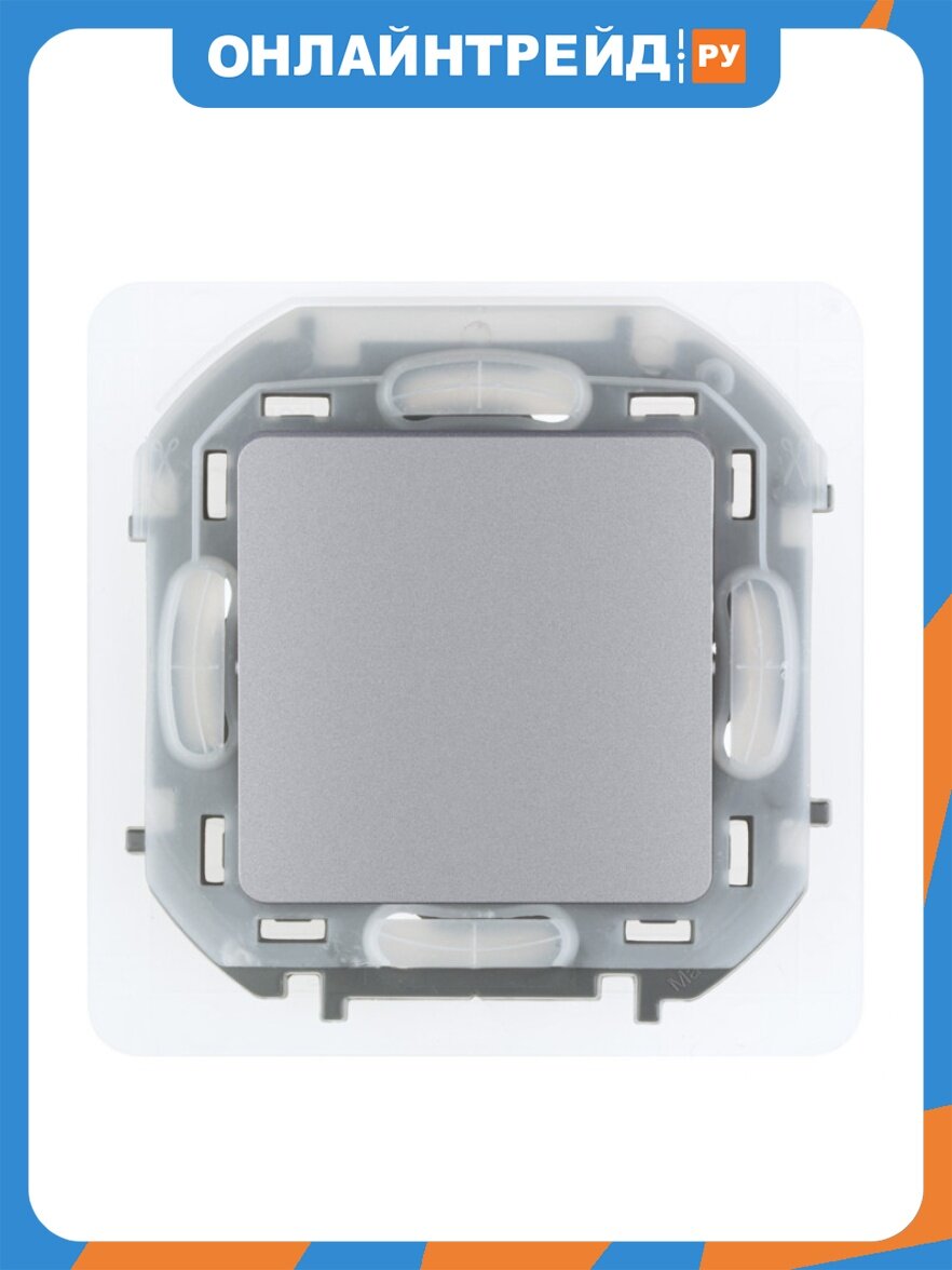 Переключатель Legrand INSPIRIA IP44 10 AX - 250 В, алюминий
