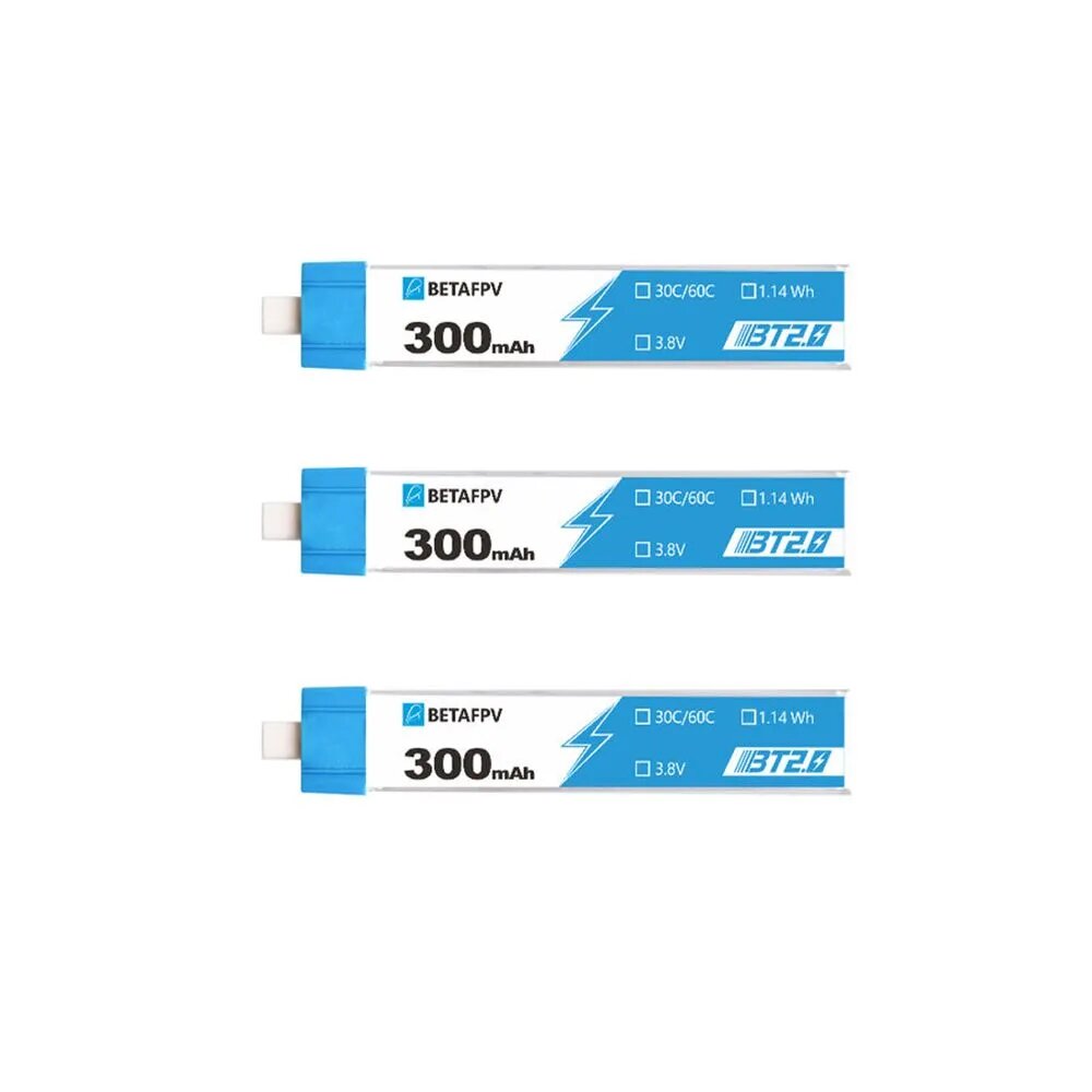 Аккумулятор BT2.0 1S 300mAh Battery 3.8V 30C/60C Lipo Battery