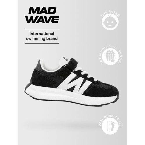 фото Кроссовки mad wave, размер 32, черный, белый
