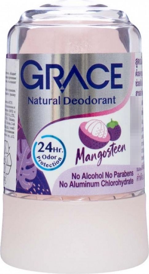Grace / Грейс Дезодорант Mangosteen кристаллический, для мужчин и женщин, антибактериальный, мангустин, 70г / косметика, уход за телом