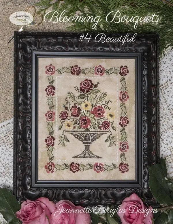 Вышивка крестом Blooming Bouquets #4 Beautiful, красный, 16CT