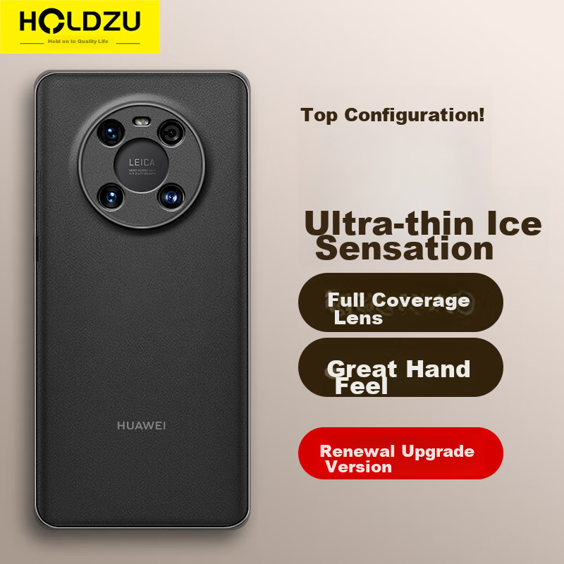 HOLDZU Незаметный микропесок чехол для Huawei Mate40 Pro/E Pro Силиконовая защита объектива с рассеиванием тепла
