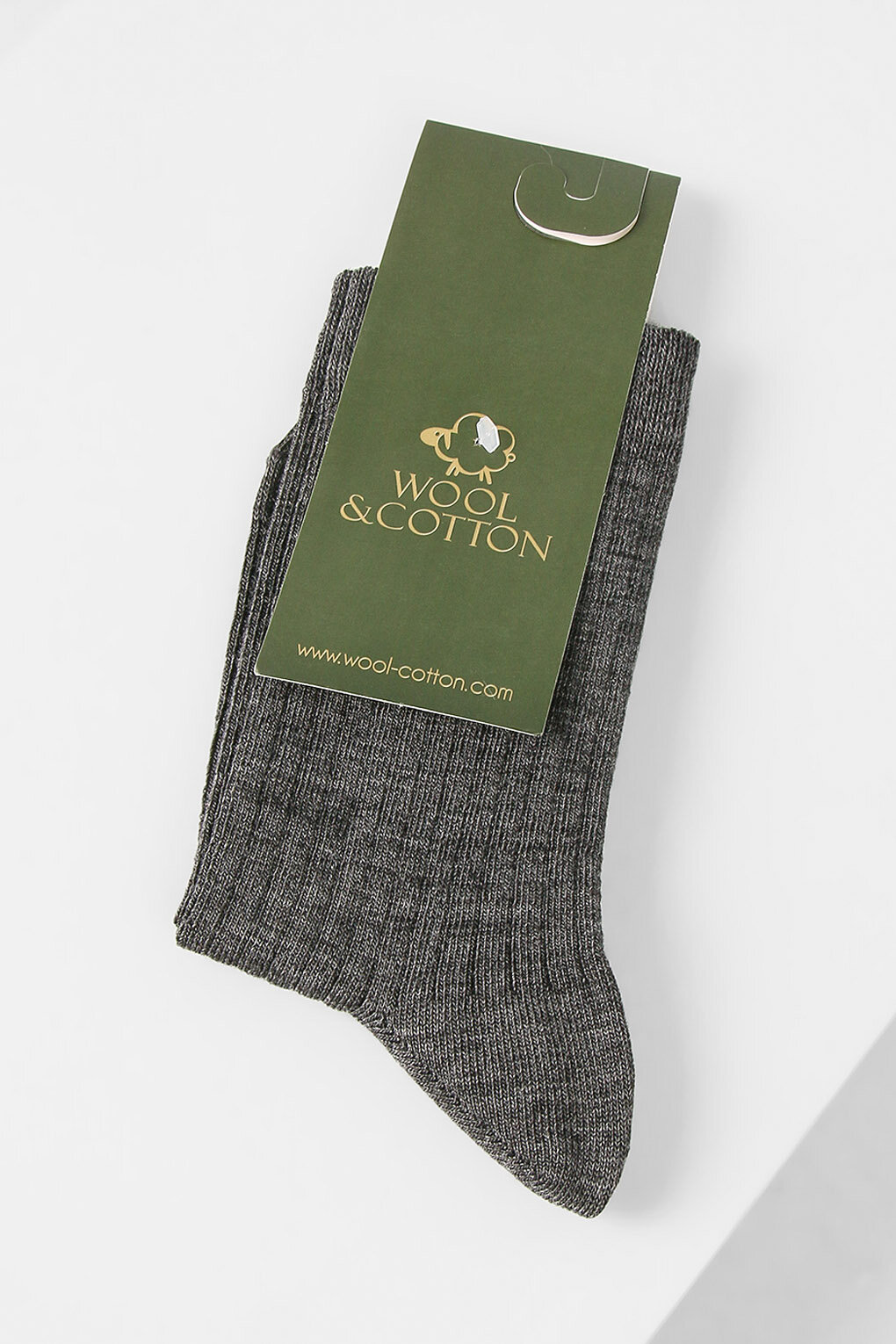 Носки Wool&Cotton размер 35-38, серый