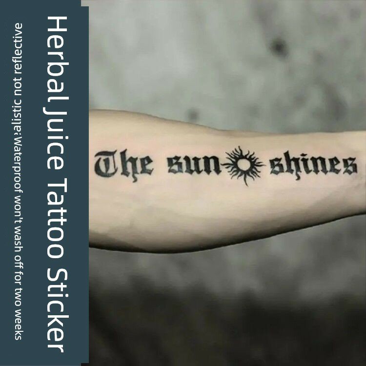 Тату-наклейки Juice Sun с английским рукавом - 2 листа для временного тату, водостойкие и долговечные