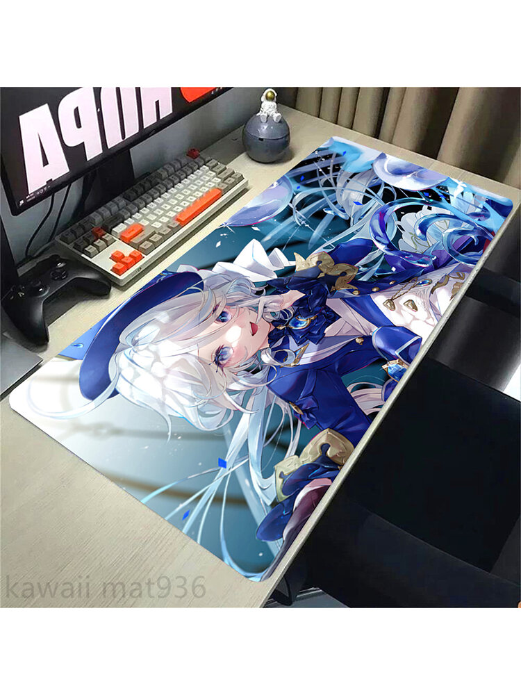 Genshin impact Настольный ковер для киберспортивных игр Yuanshen, аксессуары для ноутбуков и офисных ПК, размер 40x90xxl