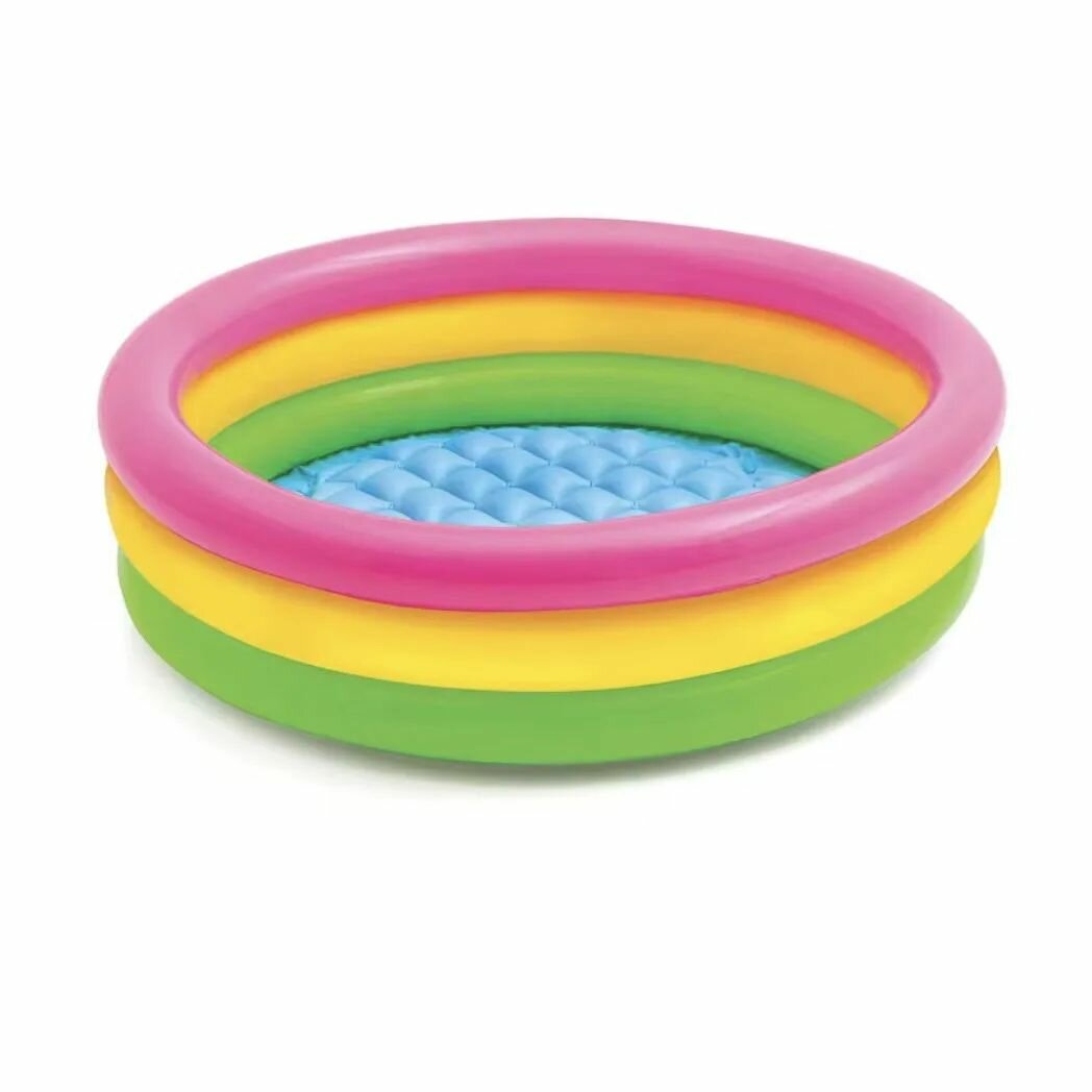 Надувной бассейн из ПВХ, детский, радужный, 90*25 см