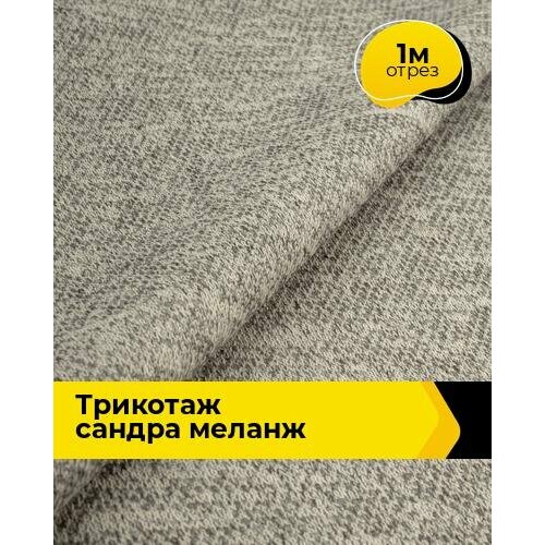 фото Ткань тянущаяся трикотажная для шитья одежды и рукоделия, отрез 1 м*150 см, цвет серый shilla