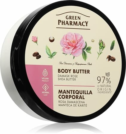 Крем для ухода за кожей Green Pharmacy Damask Rose & Shea Butter Body Butter, 200 мл