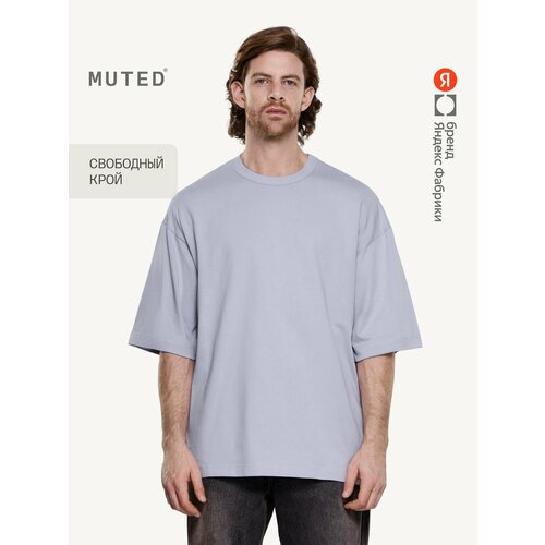 фото Футболка muted oversize, размер s-m, сиреневый
