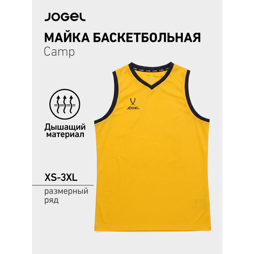 фото Майка спортивная jogel, размер s, желтый