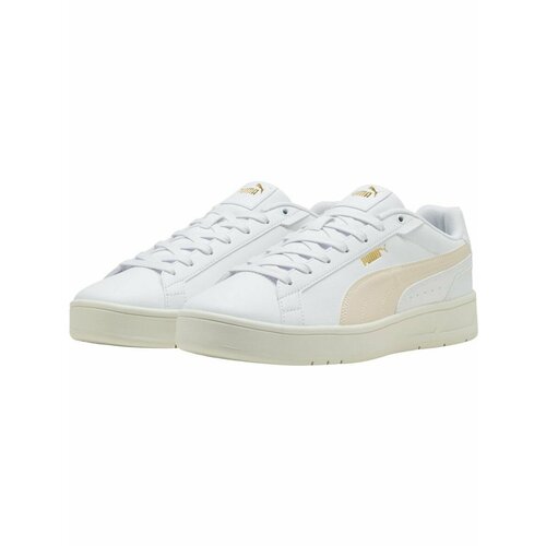 фото Кеды puma court classico, полнота f (eu)/ на среднюю стопу, размер 10 uk, белый