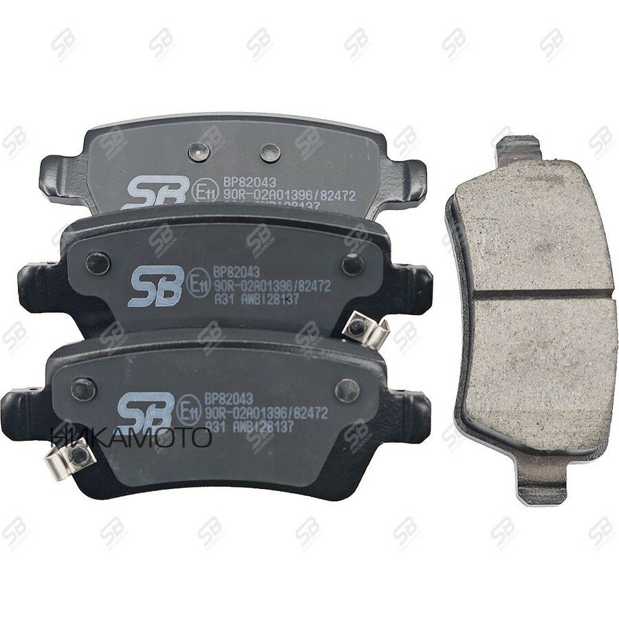 SB NAGAMOCHI BP82043 Колодки тормозные CHERY ARRIZO 8 зад.