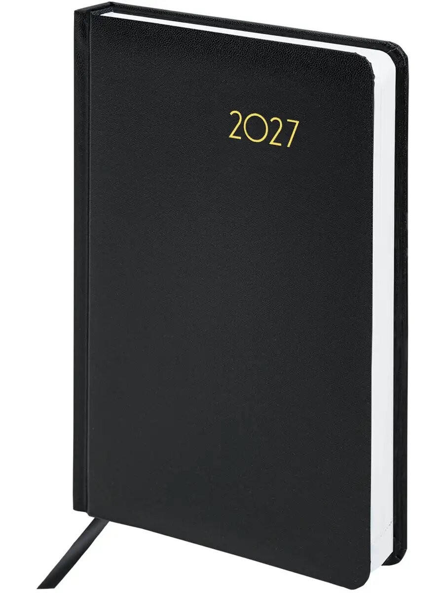 Ежедневник датированный 2027, планер планинг, записная книжка А5 138x213 мм, обложка балакрон, Brauberg, 117959 — фото 1