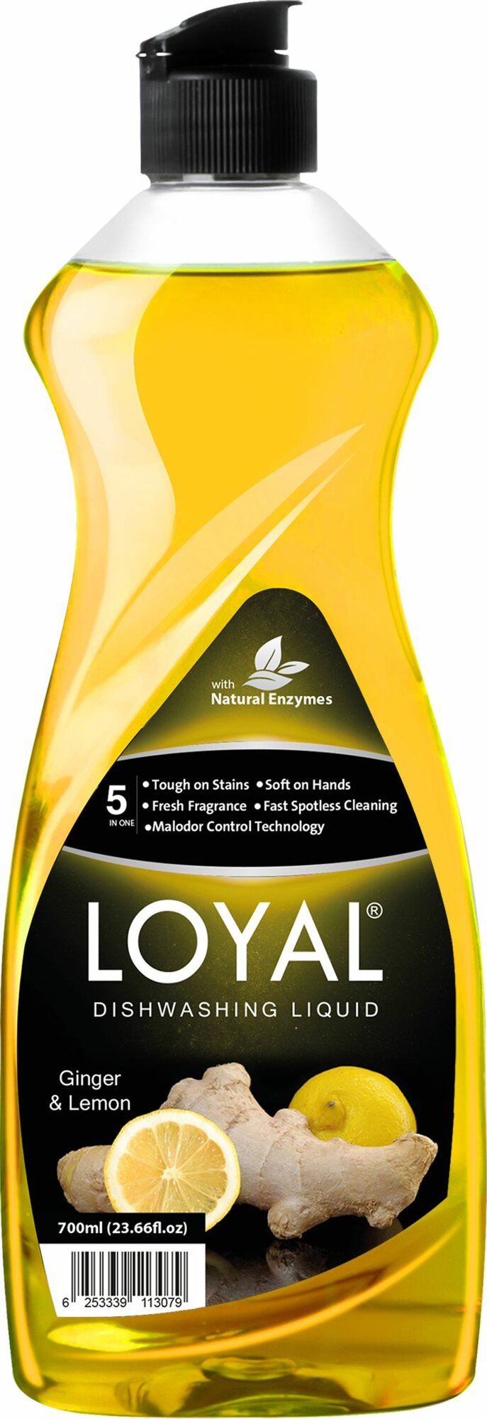 LOYAL Средство для мытья посуды Имбирь и Лимон 0,7 л