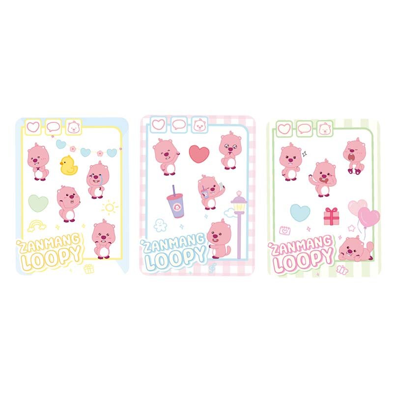 Наклейки унисекс TOP TOY LOOPY, Loopy (Pink+Blue+Green)
