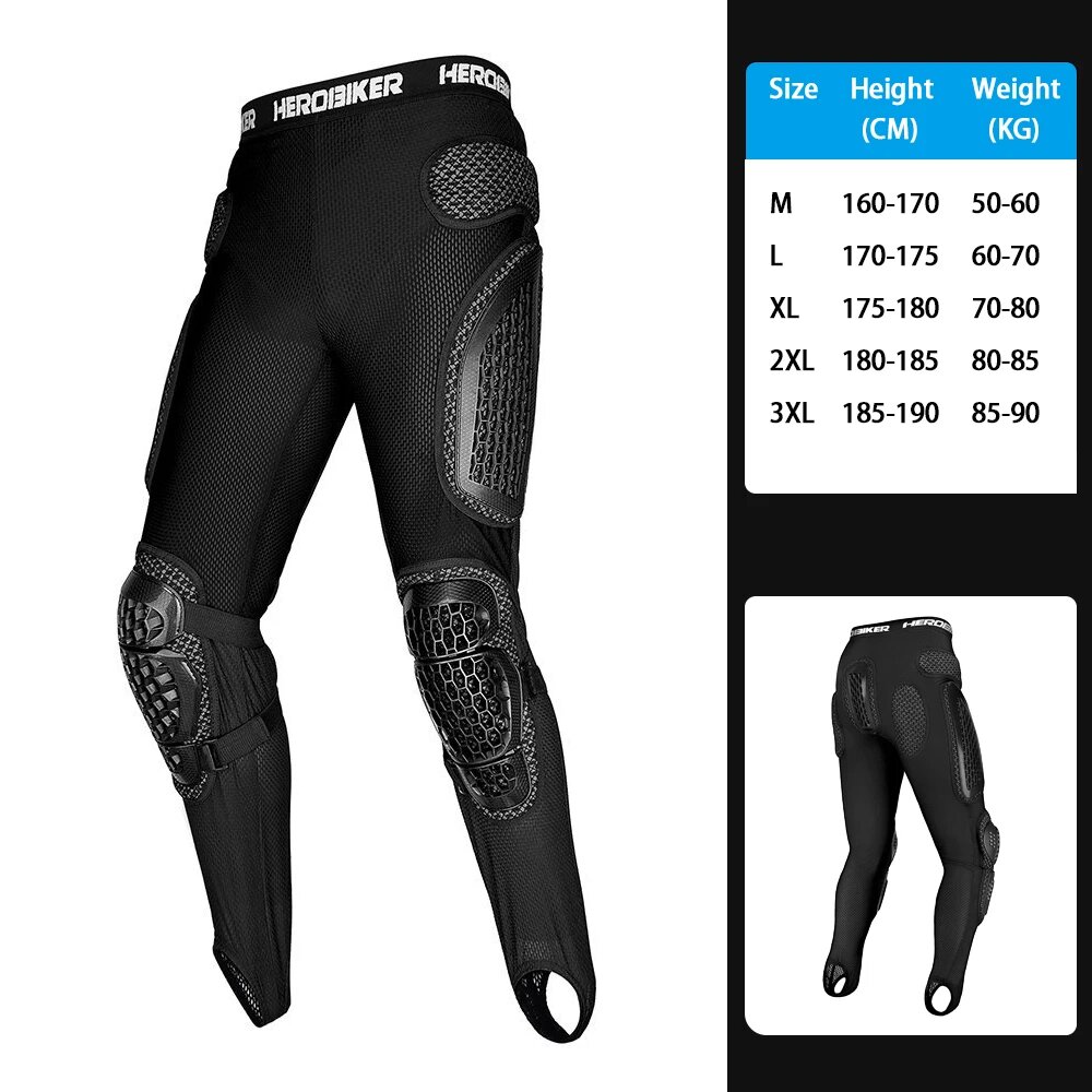 Мотозащита HeroBiker MP1009 Pants, черная