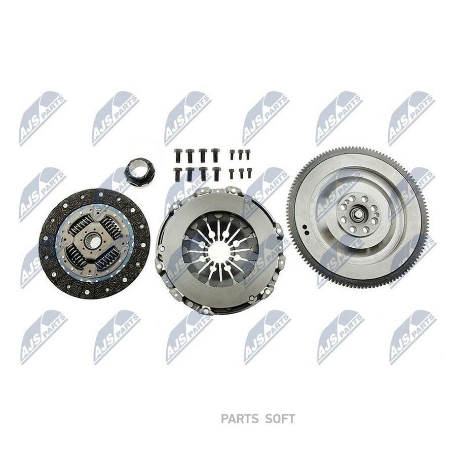 КПЛ сцепления С одномассовым махови BMW 316D/318D E90/E91 04-, 116D/118D E8 06-, X1 SDRIVE18D 09- от официального дистрибьютора, NTY, артикул NZSBM001
