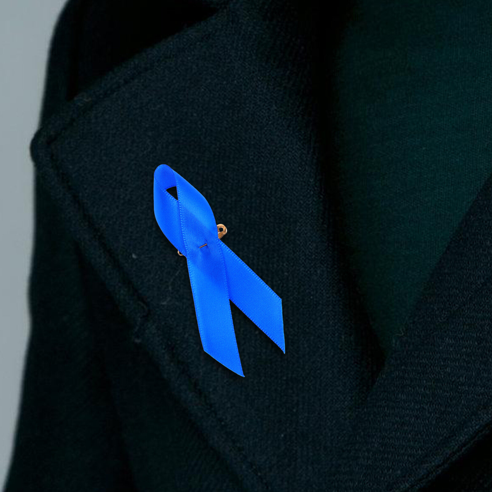Голубой атласный бант с булавками для декора подарков, одежды и поделок, 100 штук, размер 8.50x3.50x0.10 см