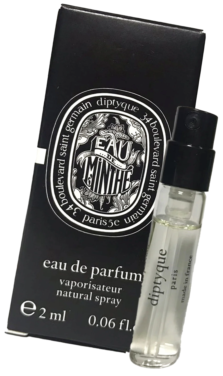 Стойкий аромат Diptyque Eau De Minthe пробник 2 / Парфюмерная вода Диптик О Де Минте миниатюра / Сэмпл парфюма