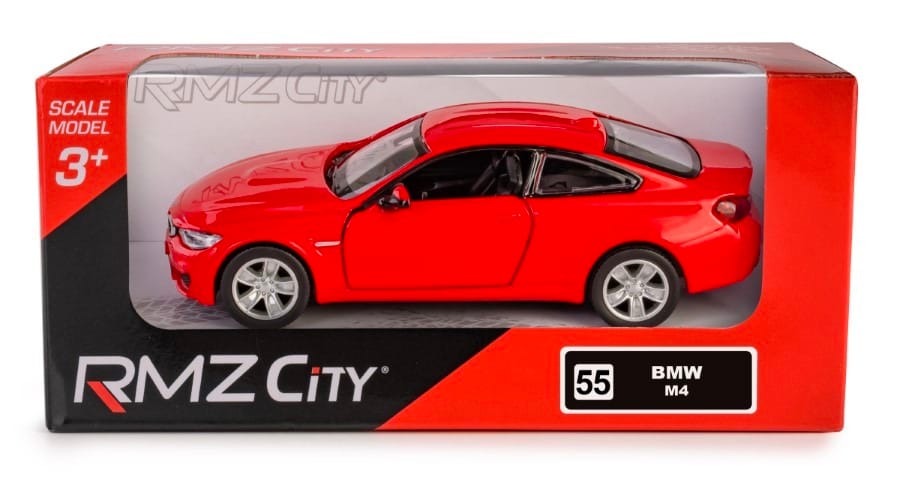 Игрушечная машинка Daffi RMZ City BMW M4 Coupe, красный, 1:32
