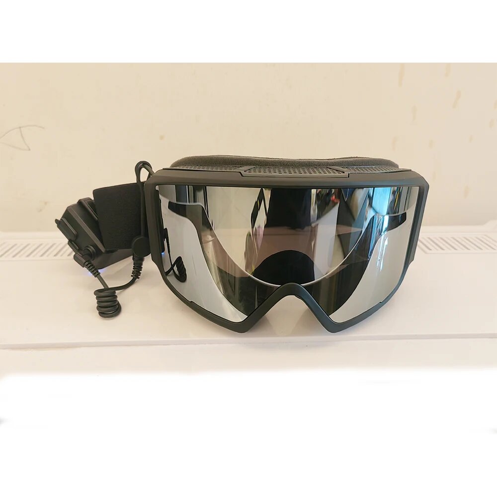Очки с подогревом OTG для лыж silver goggles