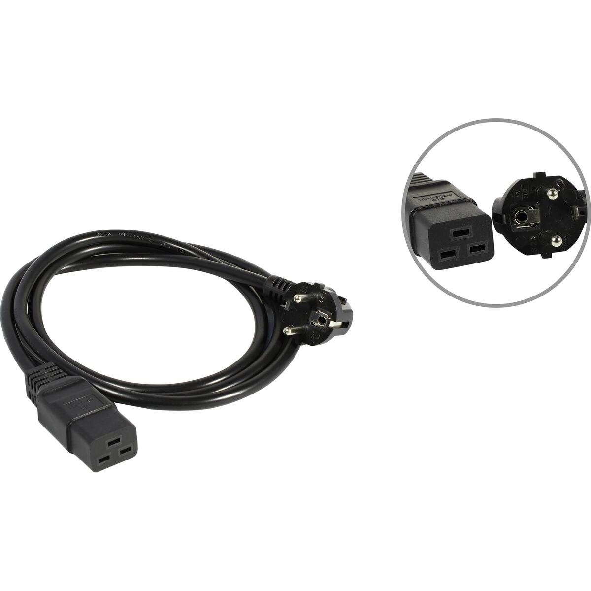 NTSS NTSS-PC19771 Кабель IEC-320-C19 - розетка 220V 1.8м Европейский стандарт, Г-образный