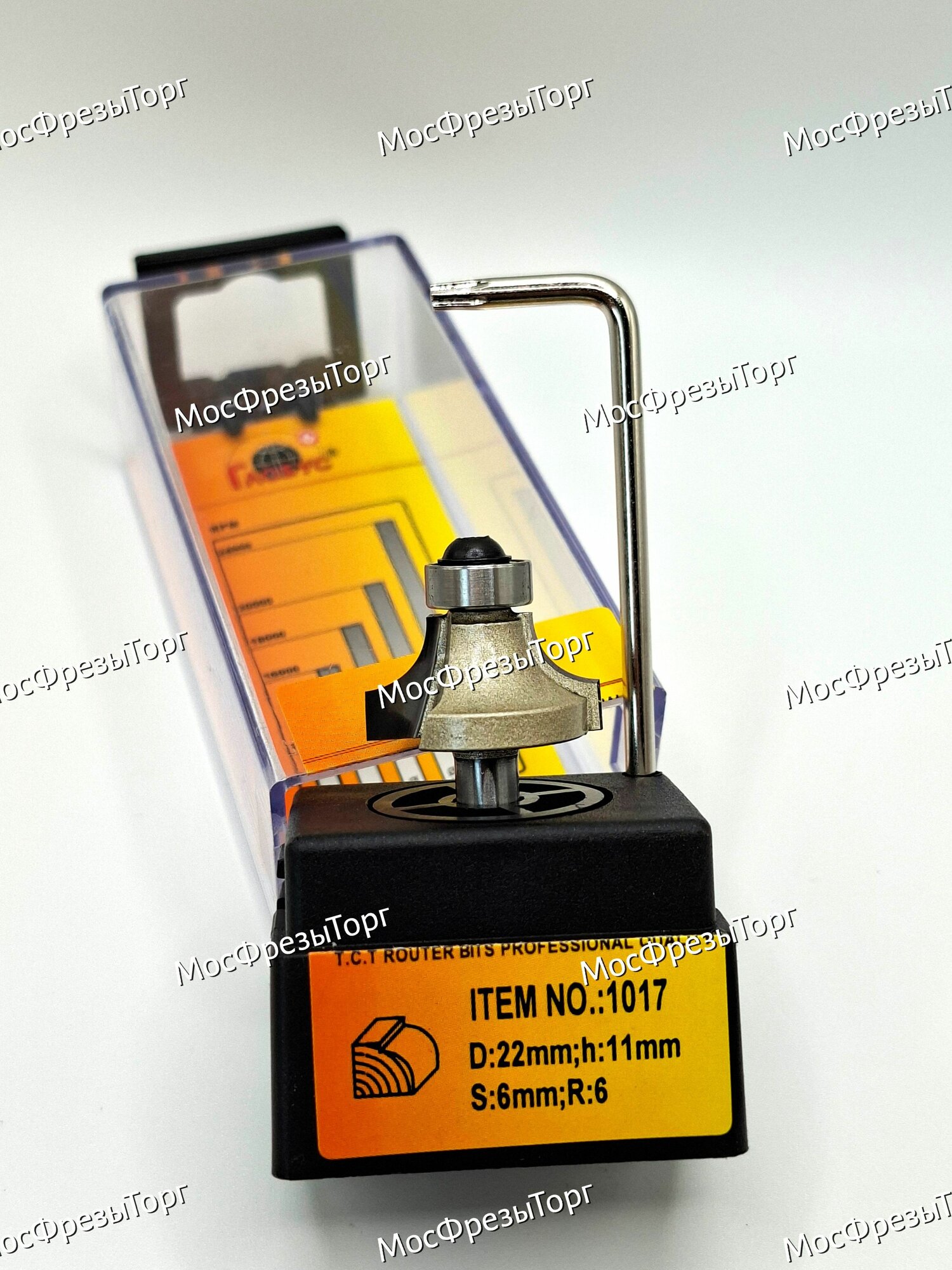 Фреза Globus радиусная 1017 R6, хвостовик 6 мм